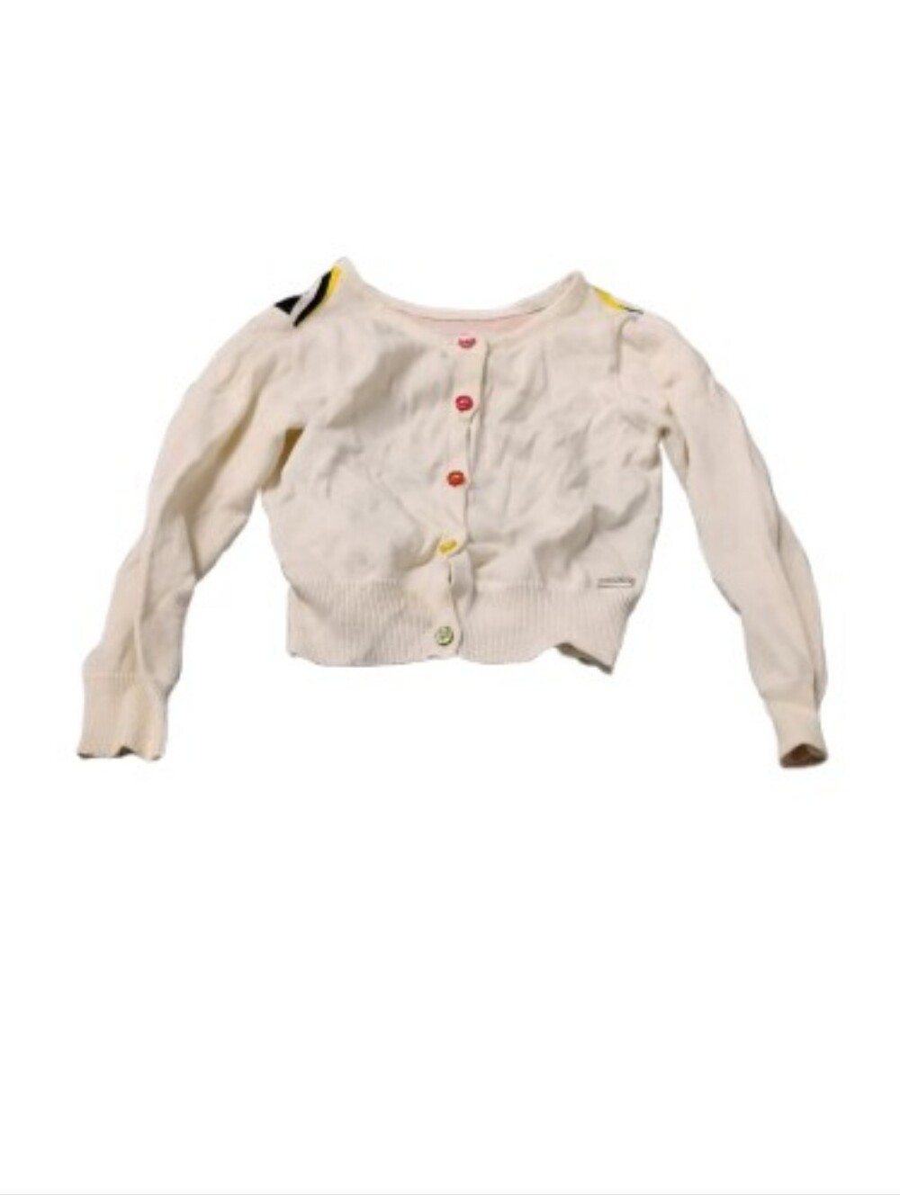 Junior Gaultier Kids Rainbow Stripe Buttoned Cardigan Sz 4a